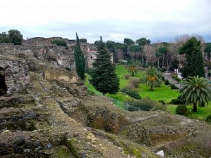 The ruins of Pompeii