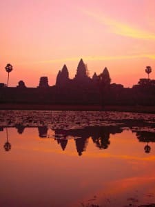The Colorful Cambodian Sky at Dawn