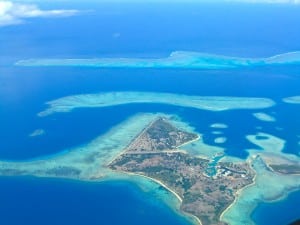 Flying in to Fiji