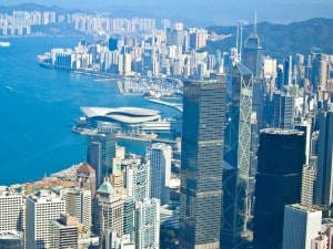 View over Hong Kong from Victoria Peak