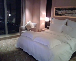 My comfy room at the Meridien