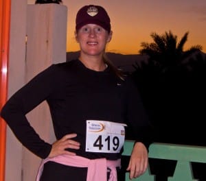 Ready for the marathon and headed to the start line!