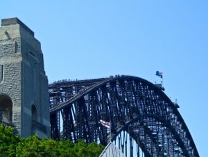 Climbers on the Harbour Bridge