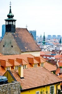 Views over the city from Bratislava Castle