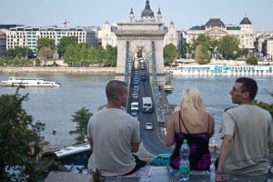 Overlooking the Chain Bridge