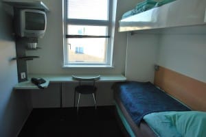 My cosy room at the Cabinn City Hotel