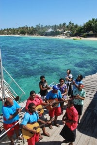 A warm welcome at Mana Island