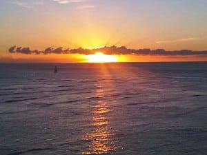 Last night sunset