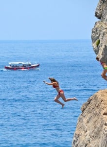 Cliff diver at Bard Mala Buza