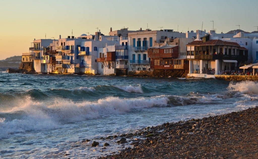 Sunset at Little Venice, Mykonos