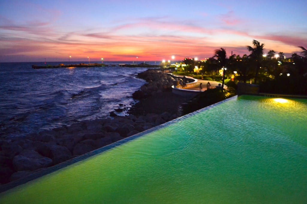 Sunset from the Infinity Beach Club