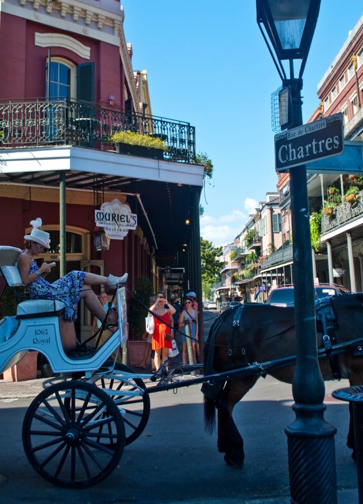 The heart of the French Quarter