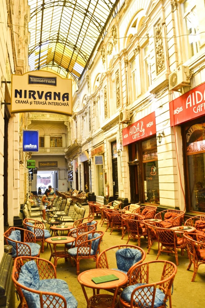 Pasajul Villacros (covered passage) - a covered shopping street in Old Town
