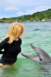 AKR Dolphins Selects 17 199x300 Dolphins, Diving & Underwater Dating Dilemmas: All in a Days Work on Roatan