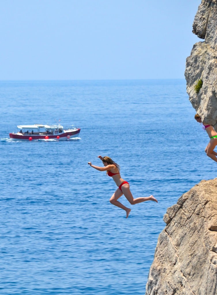 Cliff jumper Cafe Bard Mala Buza Dubrovnik Croatia