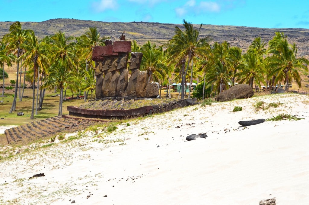 Moai Anakena Beach Easter Island