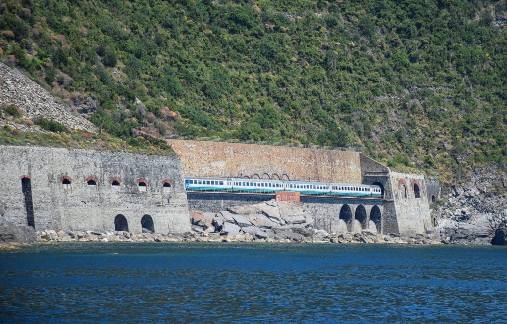 Train in Cinque Terre Italy
