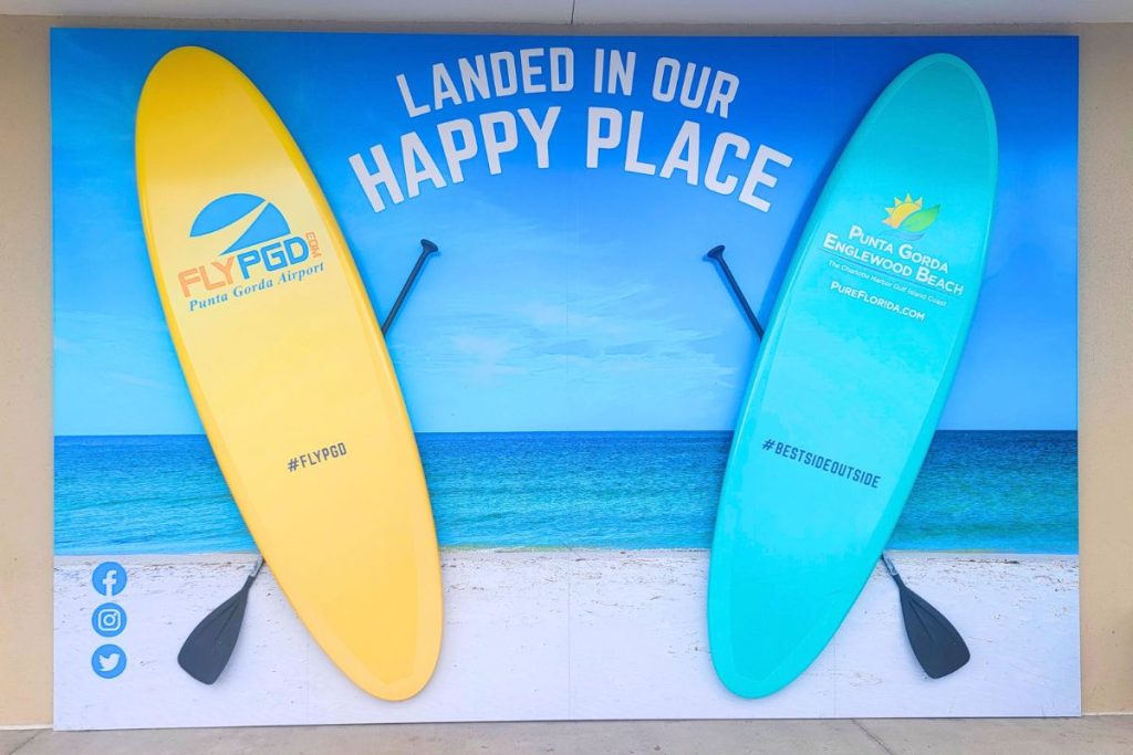 Punta Gorda Airport Welcome Sign