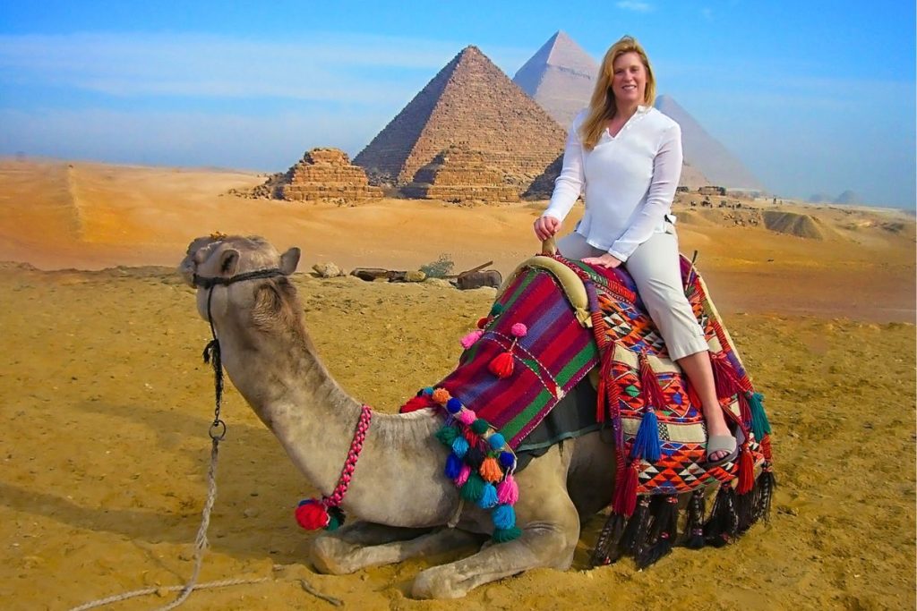 Camel Ride Pyramids Giza Egypt