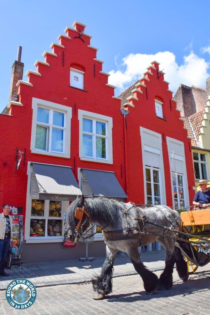 Bruges Belgium Horse and Carriage Ride