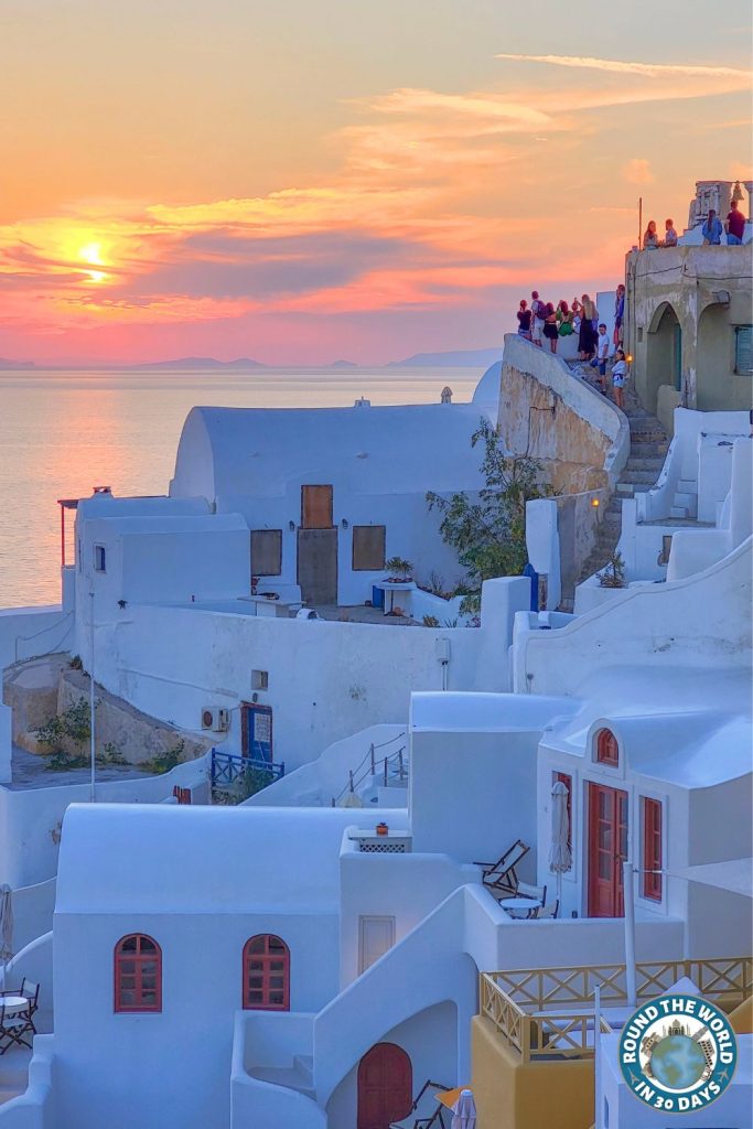 Fall Travel Santorini Greece Oia Sunset Views