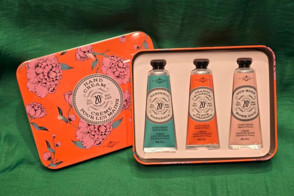 La Chatelaine Hand Cream Trio Tin Travel Gift