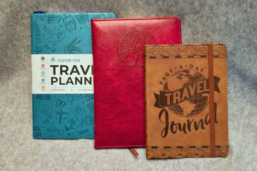 Travel journals & planner organizer gifts for travelers