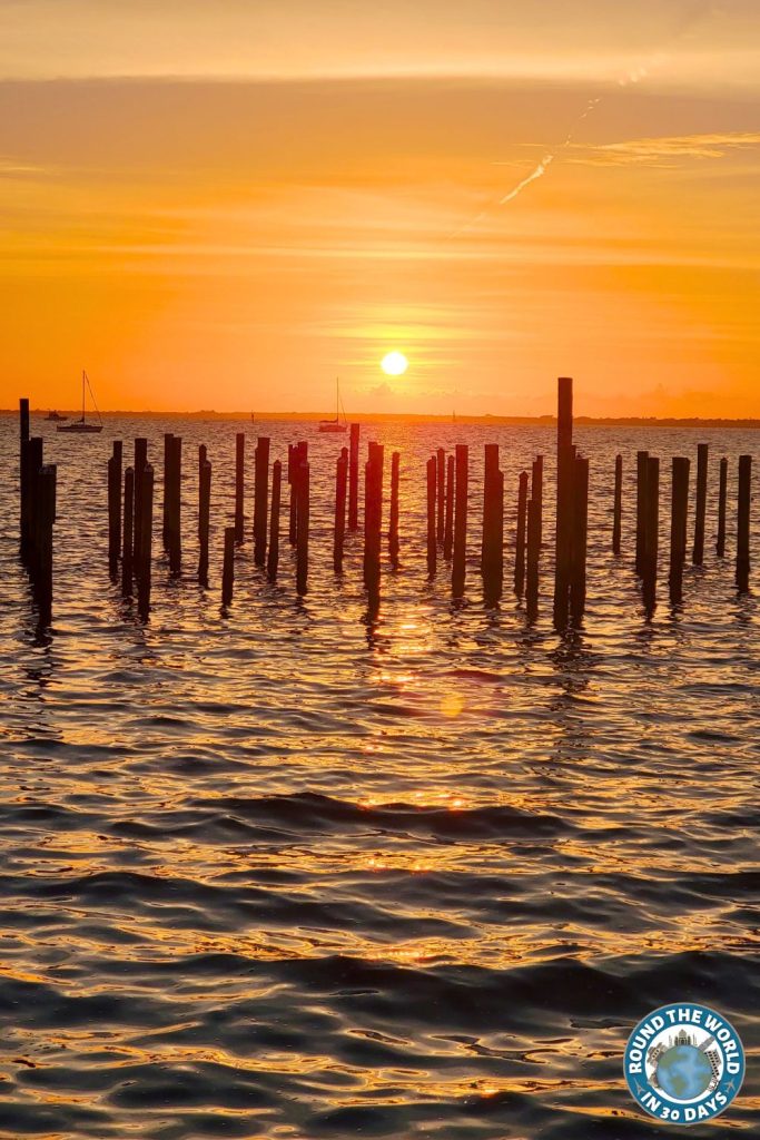 Winter Travel Punta Gorda Florida Sunset Waterfront
