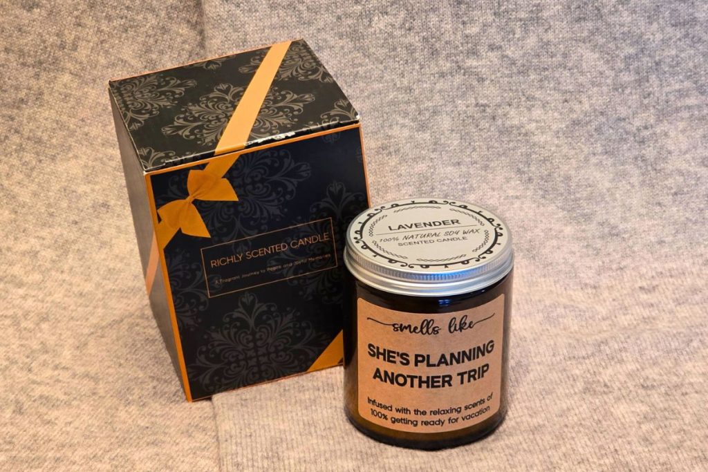 Gifts for Her trip Planning Candle