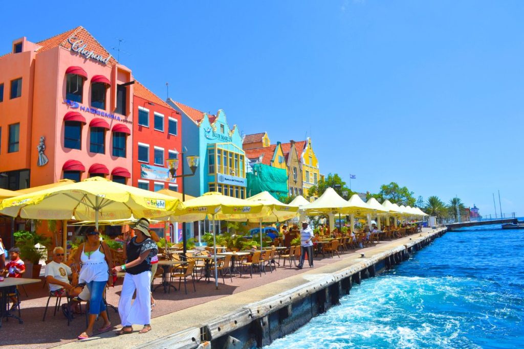 Willemstad Cafes Curacao Island Caribbean