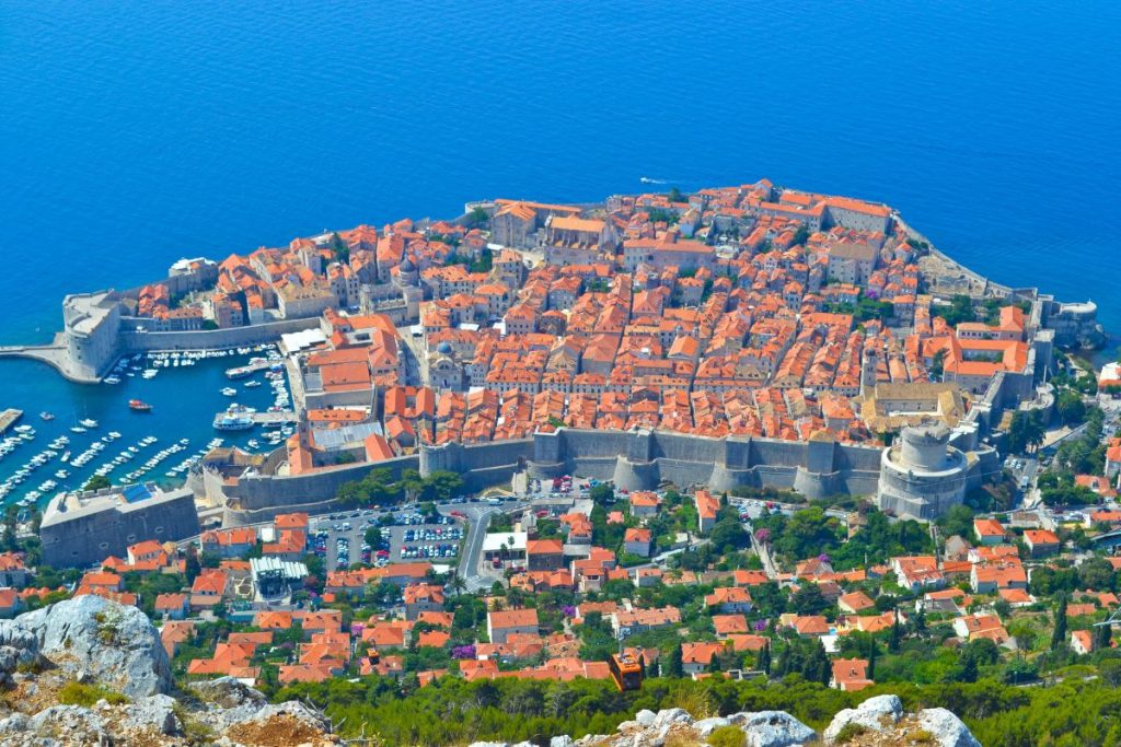 Old Town Dubrovnik from Above