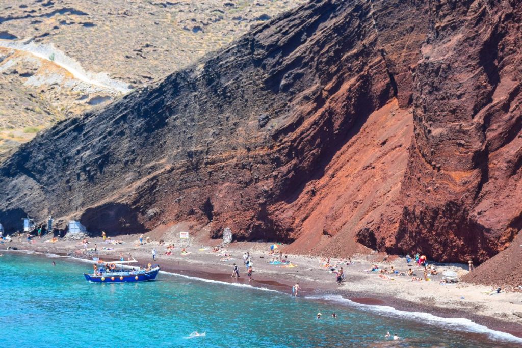 Santorini Greece Red Sand Beach