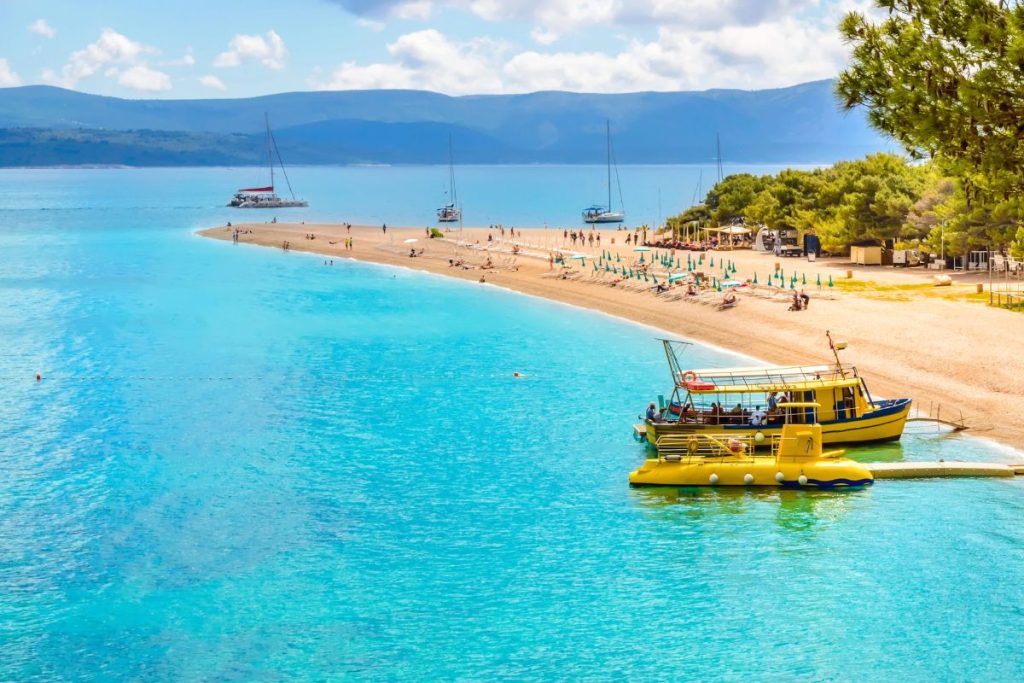 Zlatni Rat Bol Brac Island Croatia