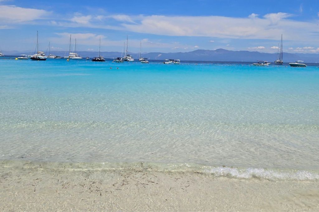 Calm Waters White Sand Voutomi Beach Antipaxos Greece