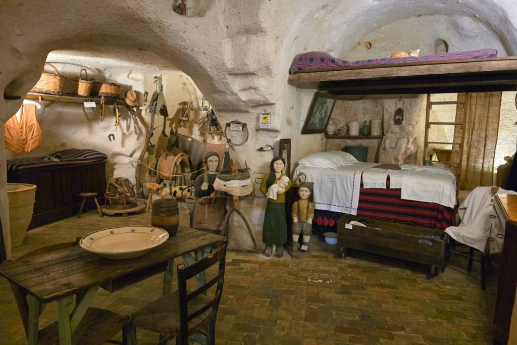 Casa Grotta Cave Display Matera Italy