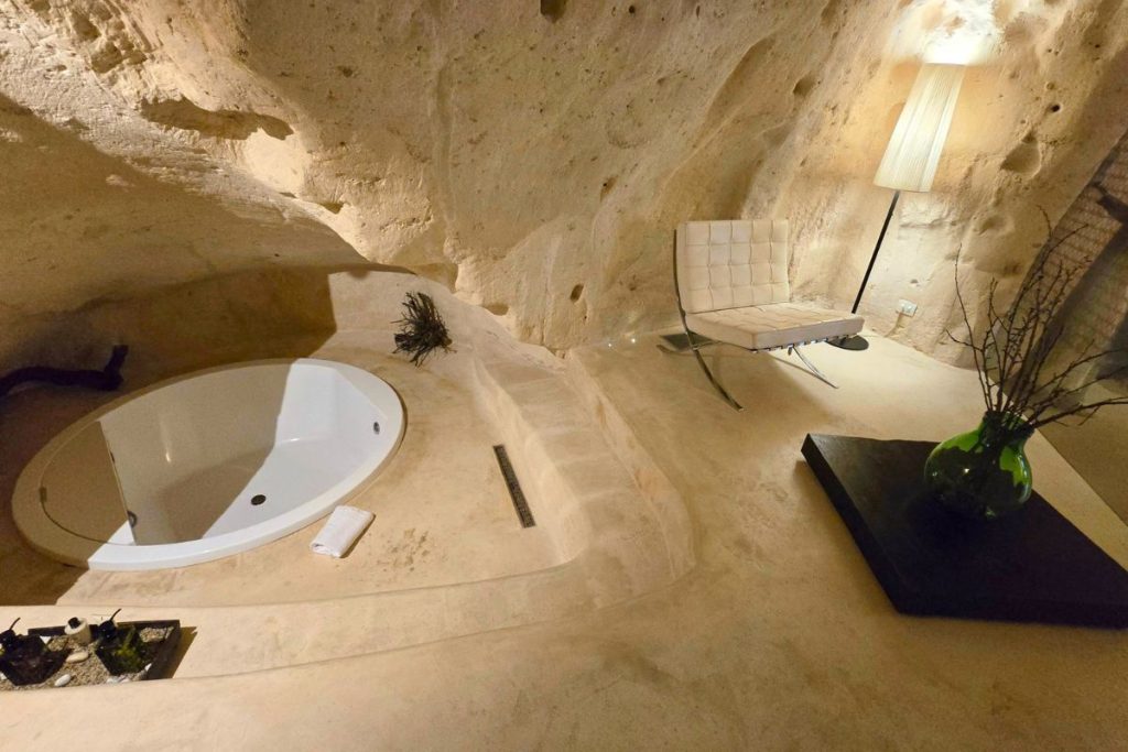 Cave Suite Bathroom Sant Angelo Matera