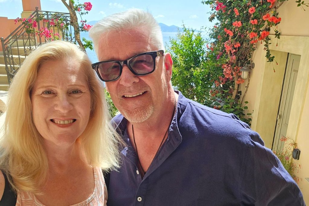 Jenny and Dave in Assos Greece
