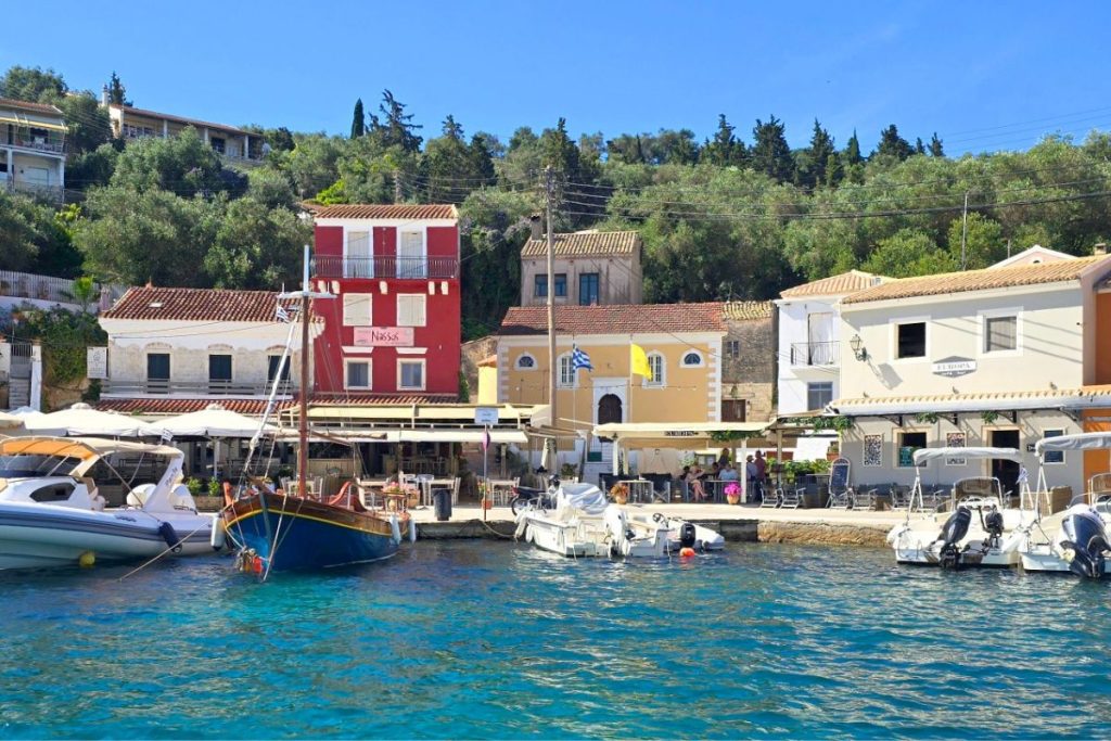Longos Town Paxos Greece
