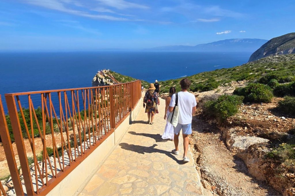 Path to Shipwreck Beach Viewpoint Zakynthos