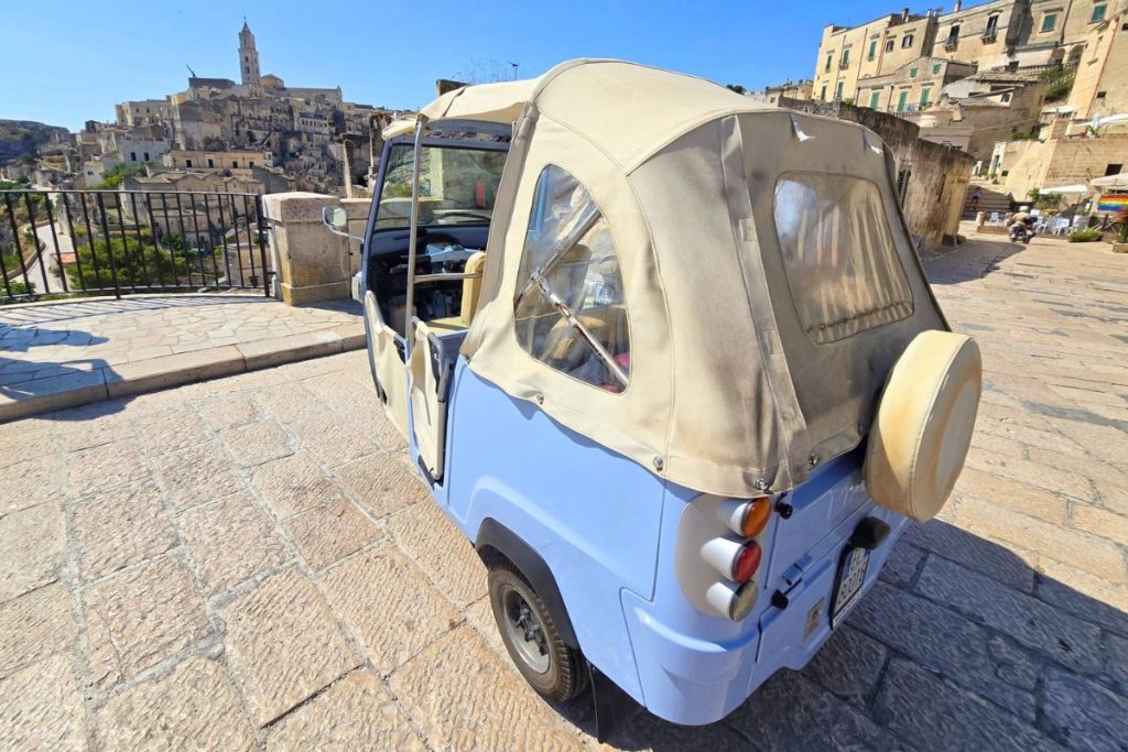 Tuk Tuk Tour in Matera Italy