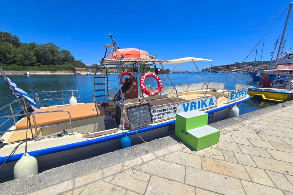Water Taxis to Antipaxos Beaches Greece