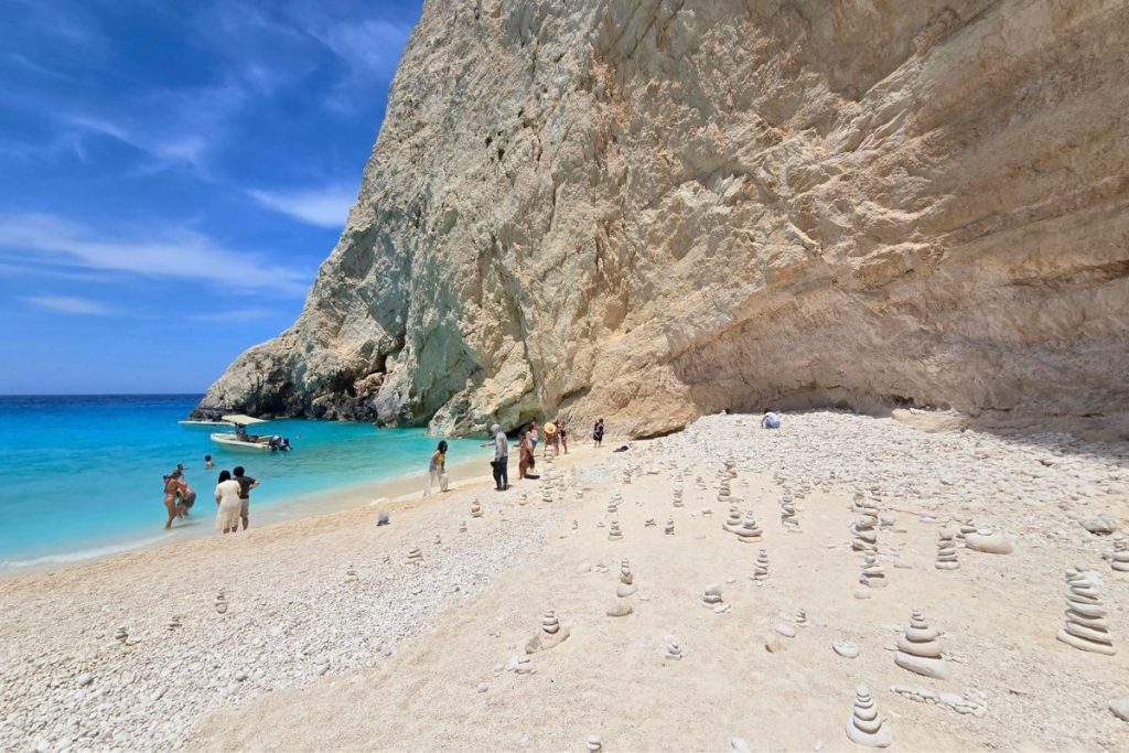 White Beach Stones Zakynthos Greek Islands