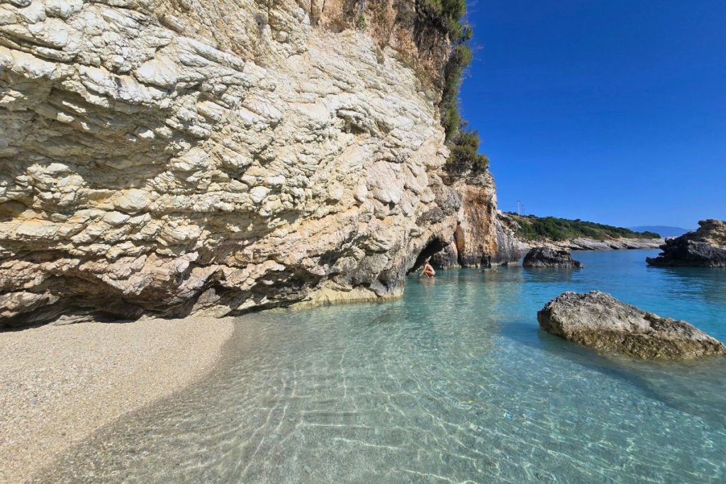 Xigia Sulfur Beach Zakynthos Greece