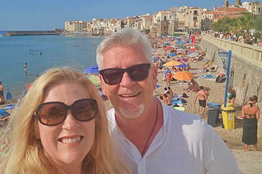 Jenny Dave in Cefalu Italy