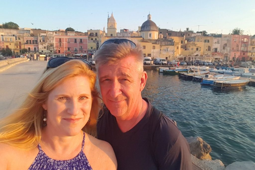 Arrival in Procida Italy